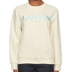 Lanvin beige logo sweatshirt